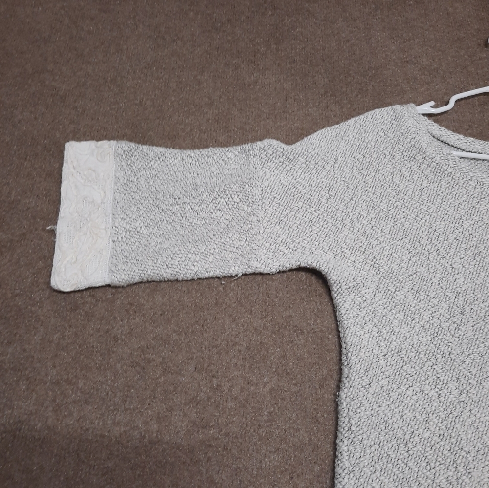 Soft Surroundings Crochet Knit Bell Sleeve Tunic Women's Small - Picture 3 of 7